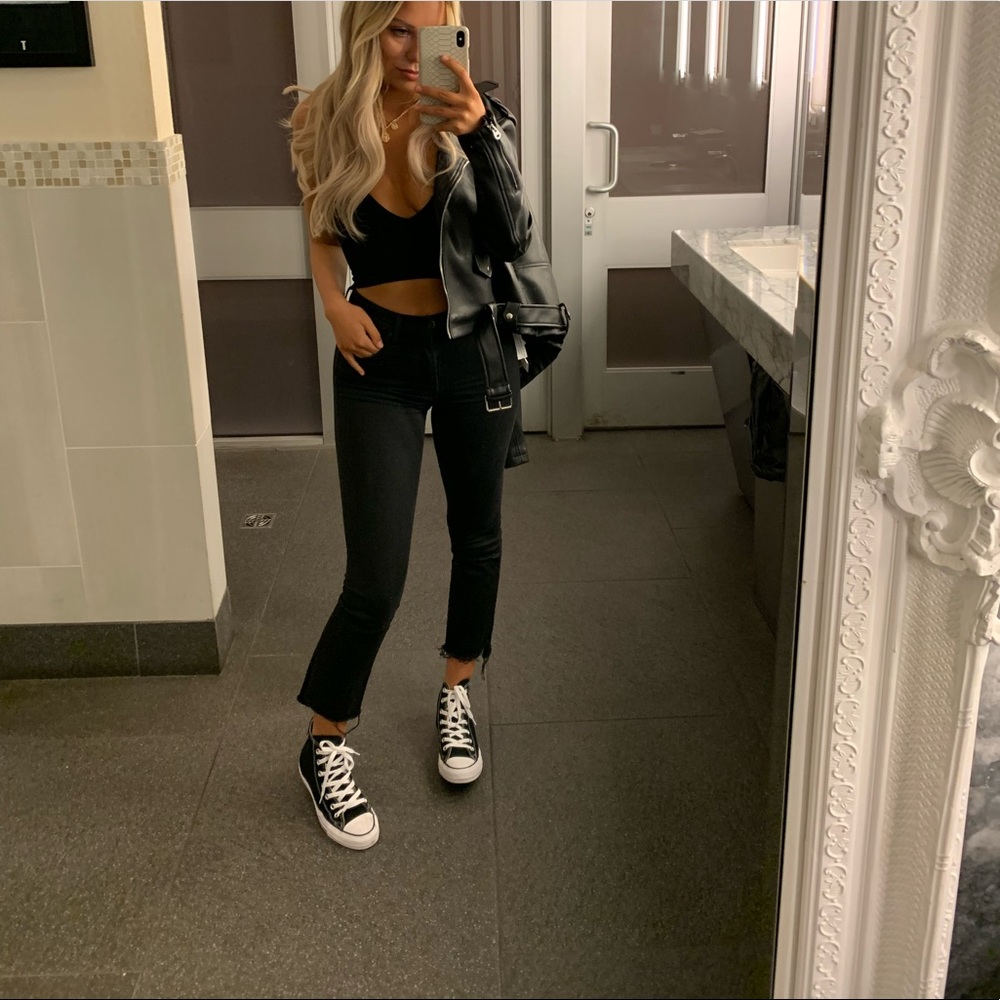 Mother Jeans Insider Crop Step Fray *New*